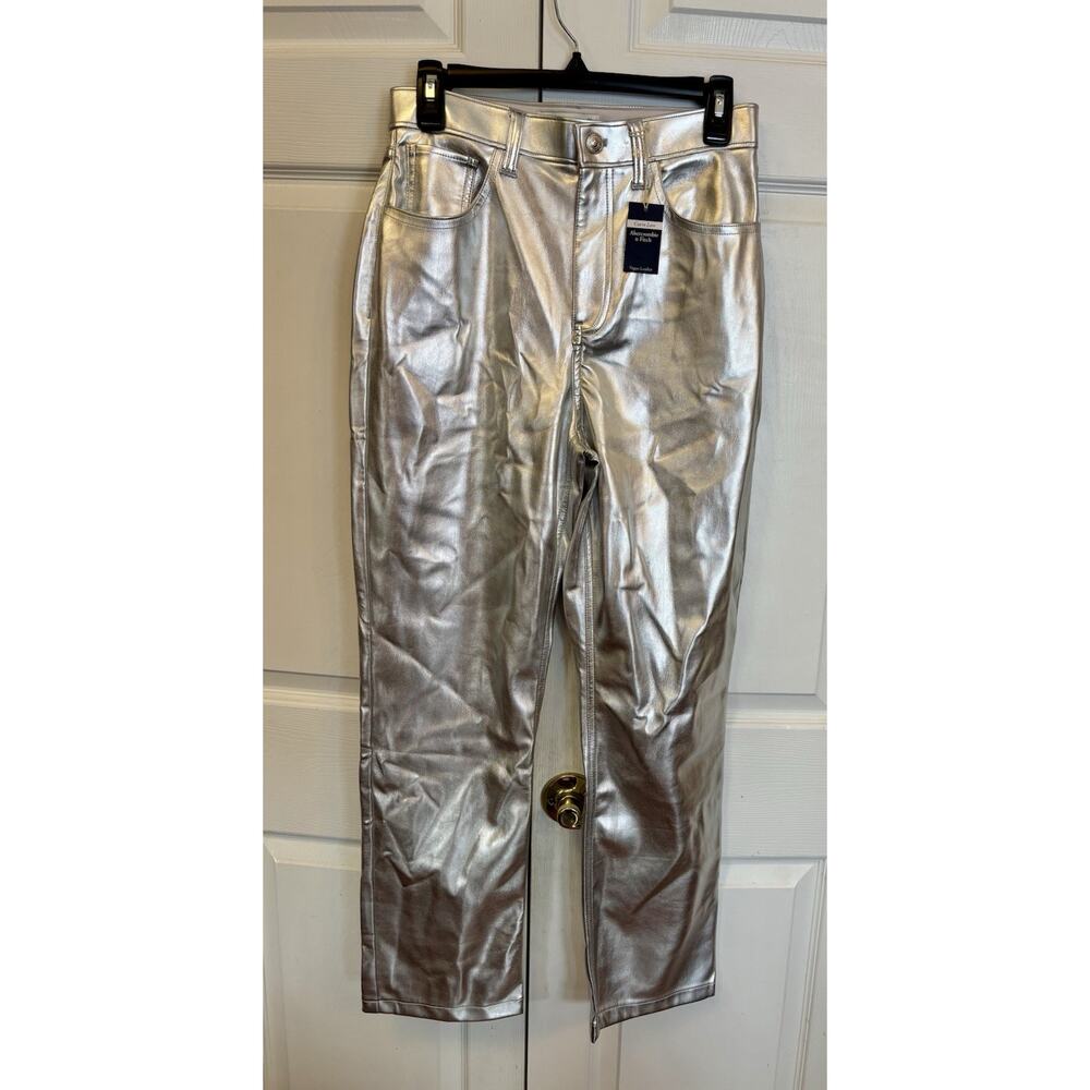 NWT Abercrombie fitch Silver Jeans Sz 28/6 Curve Love90s Straight High Rise NEW - Picture 5 of 9